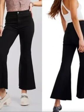 Free People We The Free Youthquake Flare Jeans – Black – Size 31
